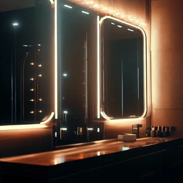 Kúpeľňové zrkadlo s LED osvetlením