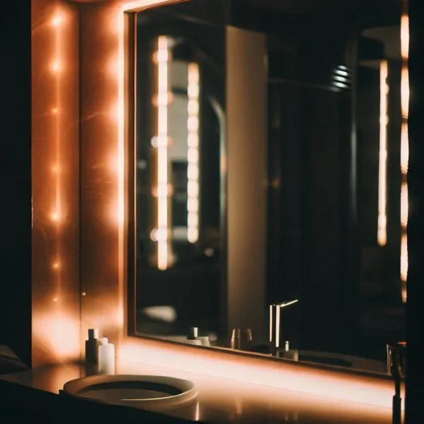 Zrkadlo do kúpeľne so svetlom